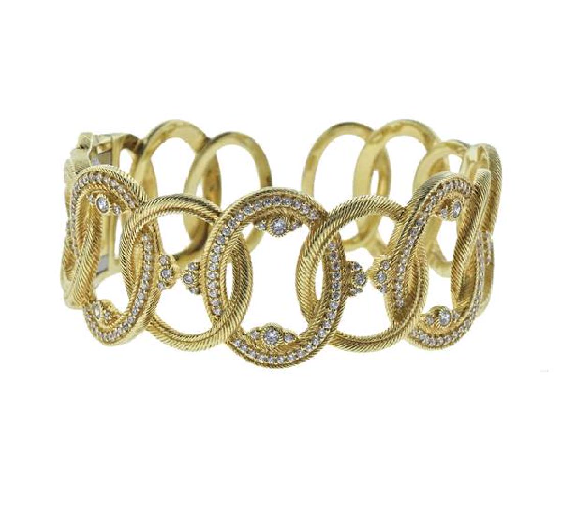 Judith Ripka Silver CZ Bangle Bracelet (1 of 4)