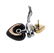 La Nouvelle Bague 18K Gold Diamond Enamel Heart - 4
