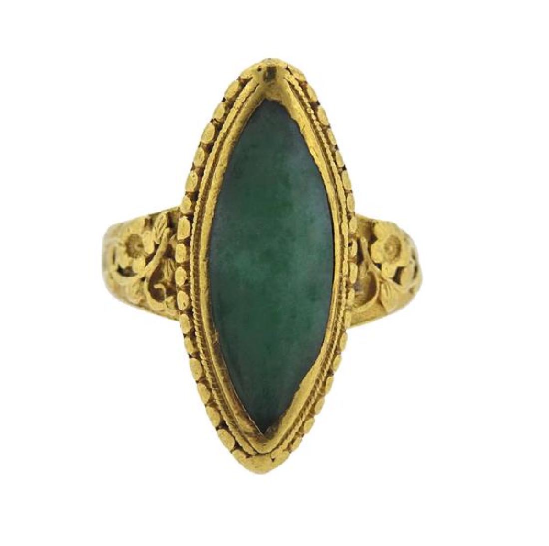 24K Gold Jadeite Ring (1 of 3)