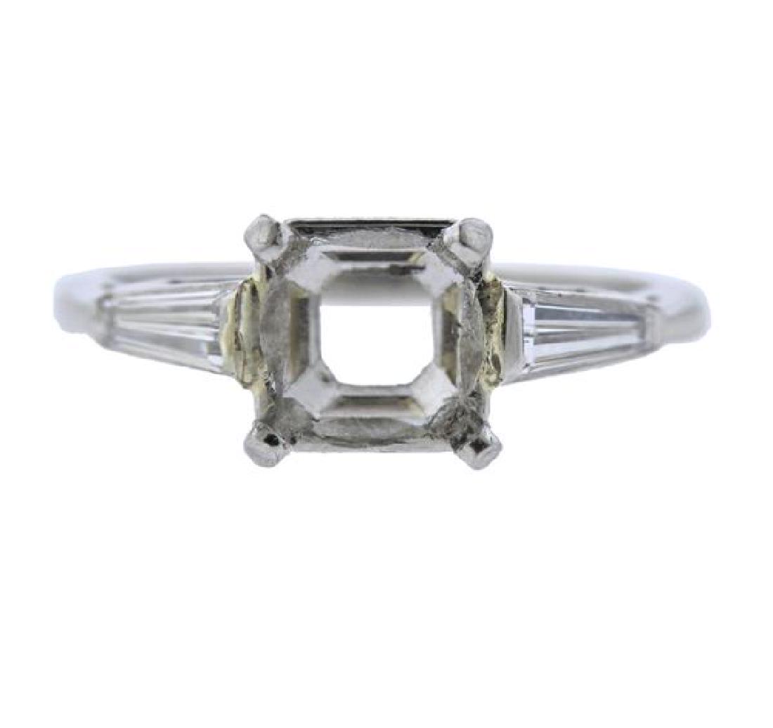 Platinum Diamond Engagement Ring Setting (1 of 3)