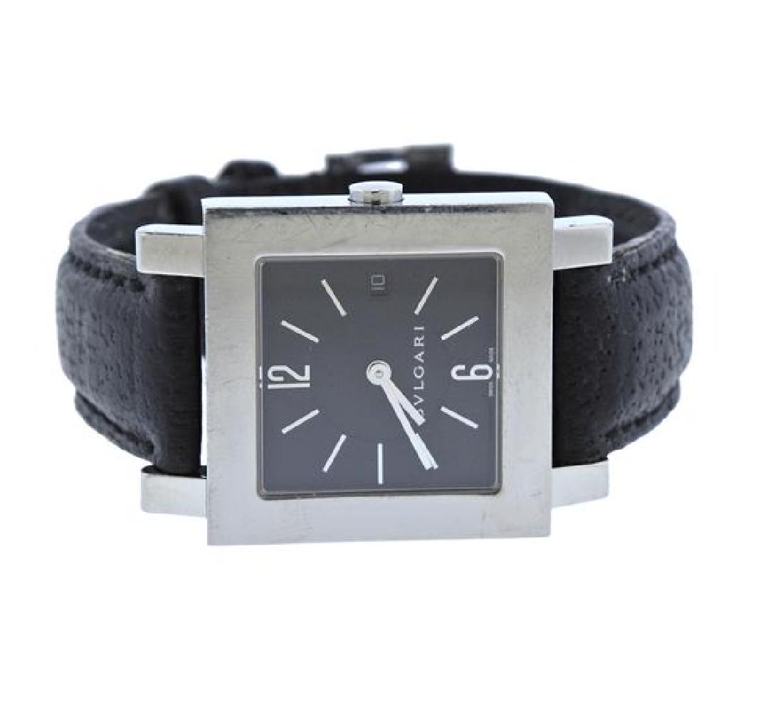 Bvlgari Bulgari Stainless Steel Square Quartz Watch (1 of 5)