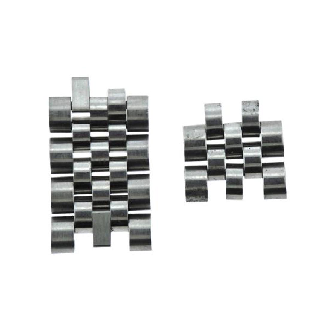 Rolex Watch Stainless Jubilee Bracelet Links 3pc (1 of 3)