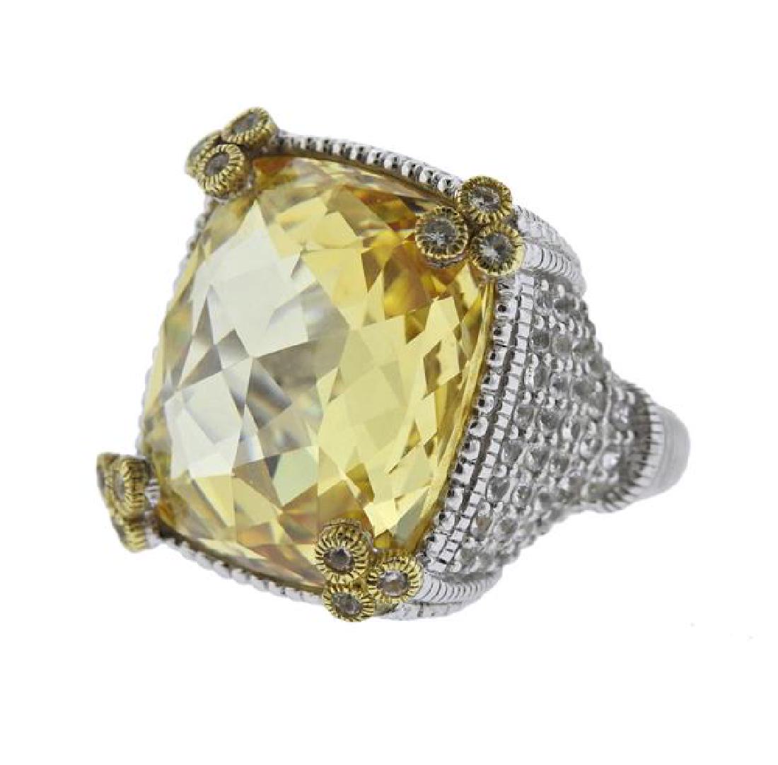 Judith Ripka Monaco Sterling Gold Canary Crystal (1 of 5)