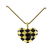 Tiffany & Co 18K Gold Onyx Inlay Heart Pendant on - 2