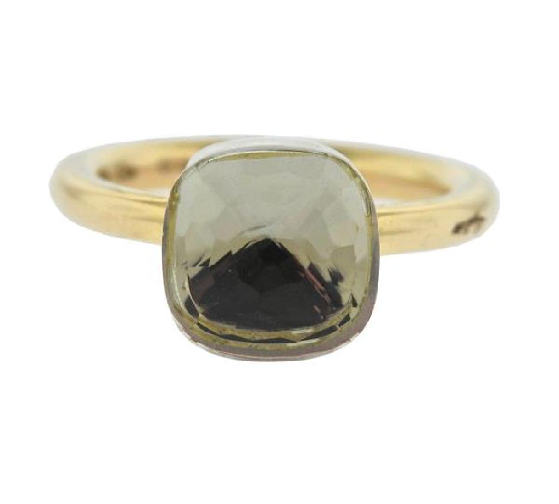 Pomellato Nudo 18K Gold Quartz Ring (1 of 3)