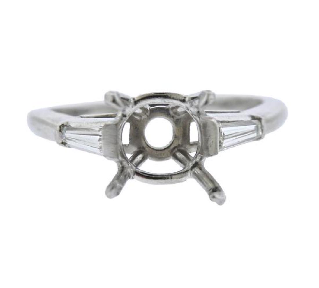 Platinum Diamond Engagement Ring Mounting (1 of 3)