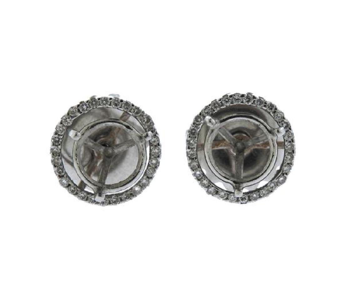 Platinum Diamond Earring Mountings (1 of 3)