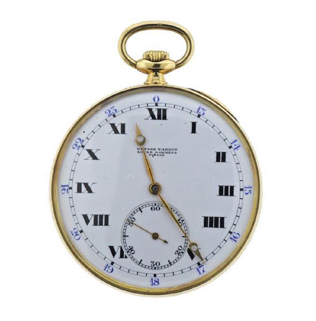 Ulysse Nardin 18K Gold Pocket Watch (1 of 7)