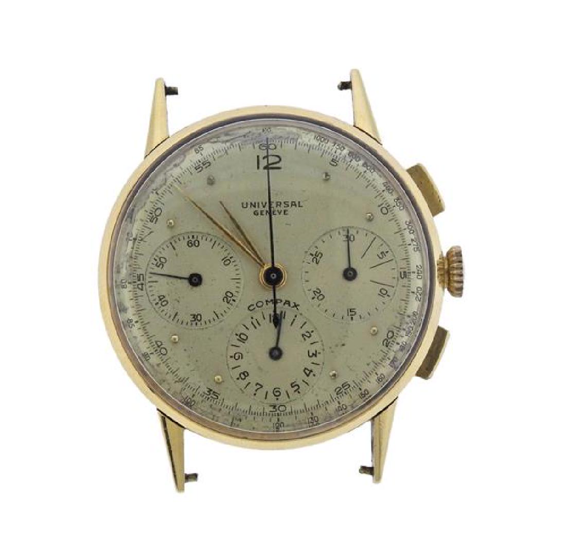 Universal Geneve 18K Gold Chronograph Watch 12550 (1 of 3)