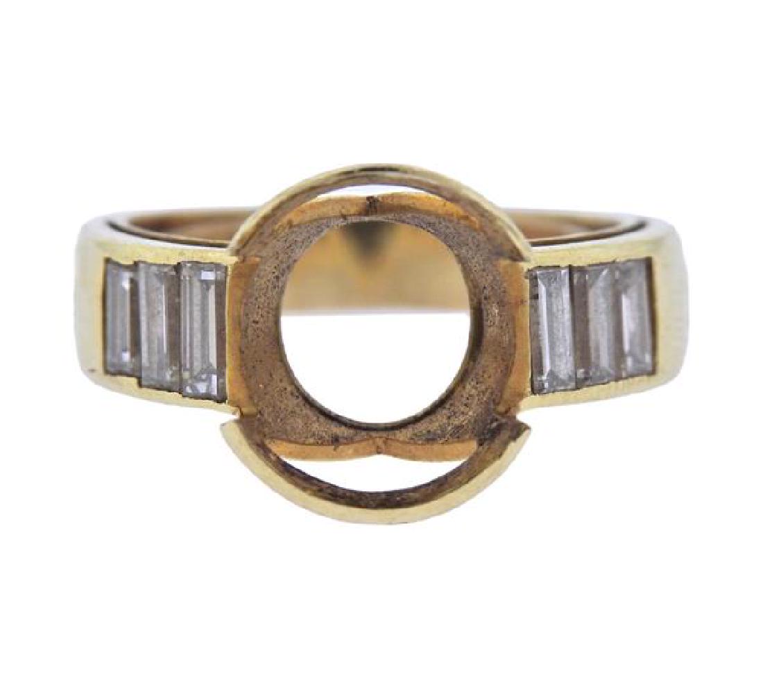 18K Gold Diamond Ring Mounting (1 of 3)