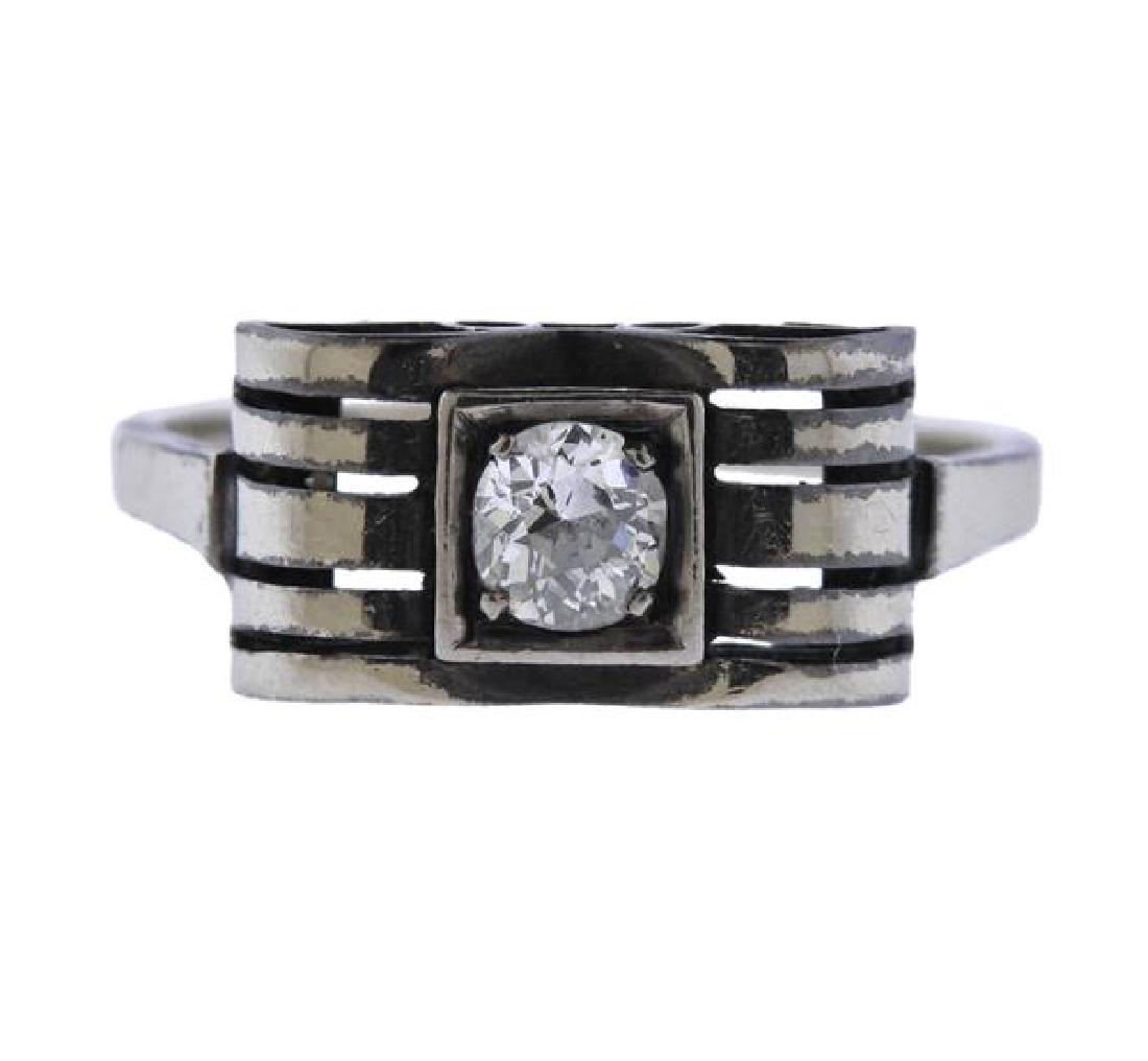 Antique 14k Gold Diamond Ring (1 of 3)