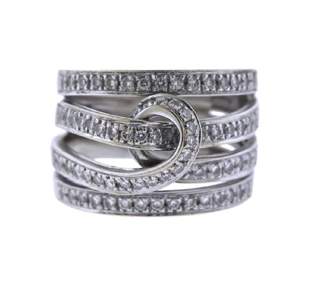 Stefan Hafner 18K Gold Diamond Multi Row Band Ring (1 of 3)