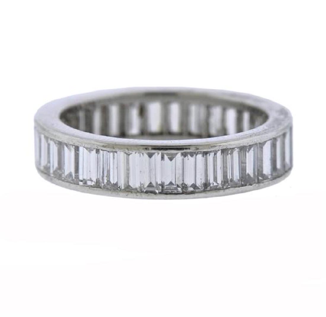 Platinum Diamond Eternity Wedding Band Ring (1 of 3)