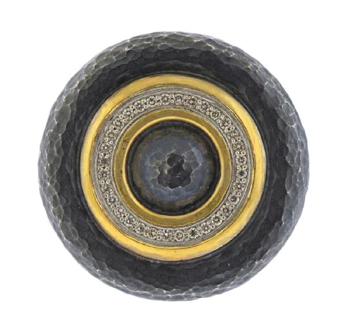 Gurhan Moon Beam 24K Gold Sterling Diamond Ring (1 of 3)