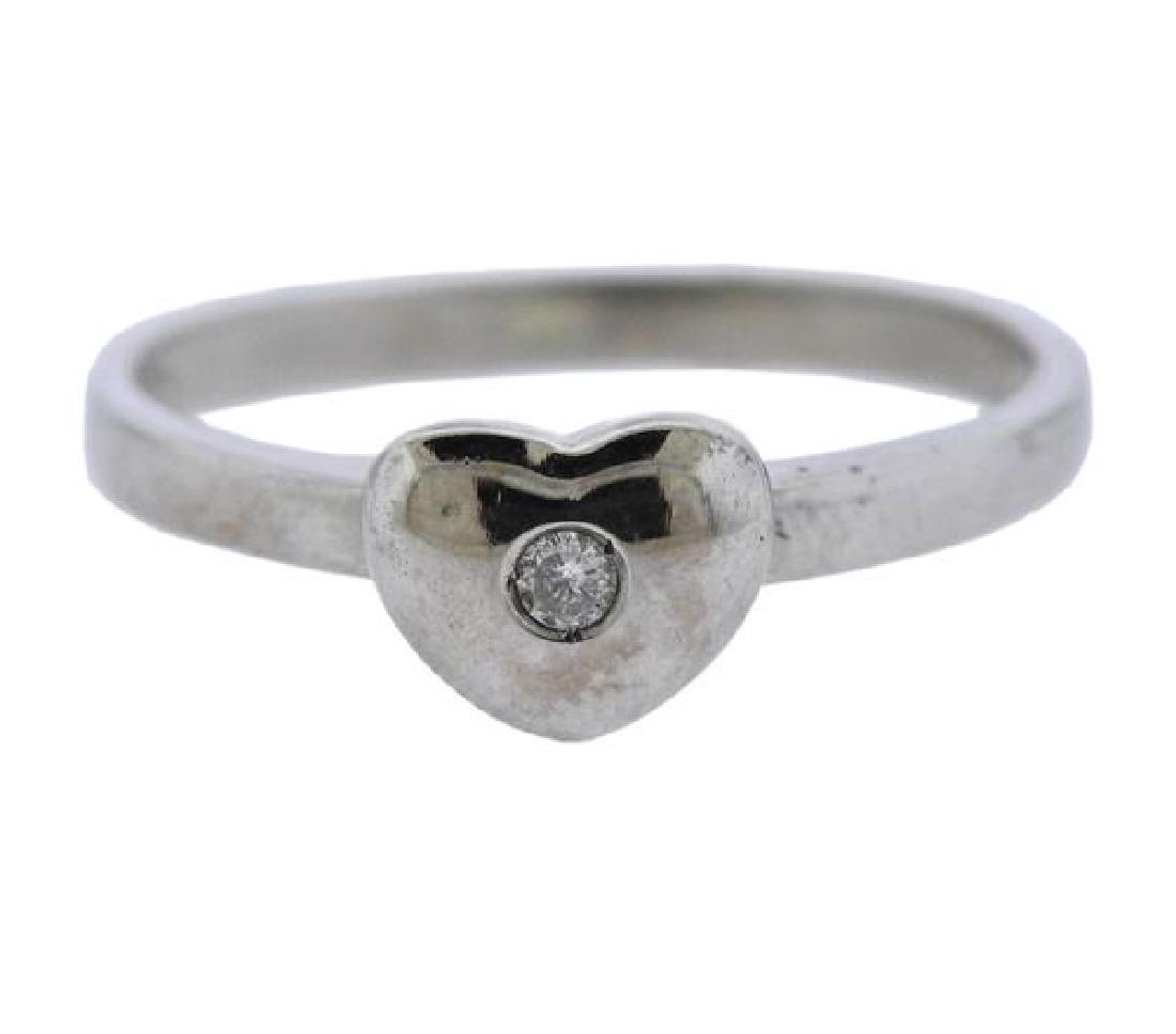 18K Gold Diamond Heart Ring (1 of 3)