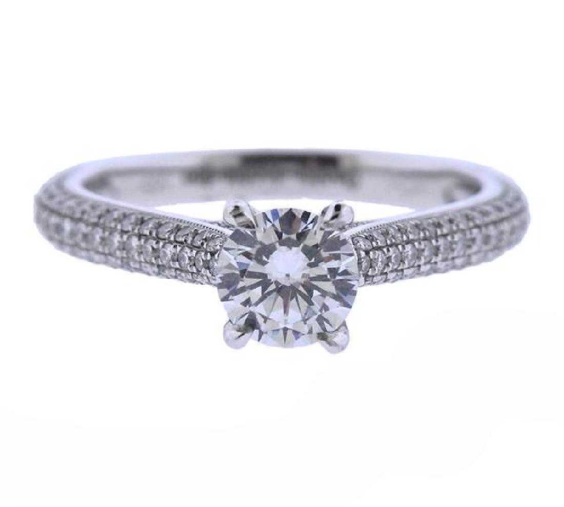 14K Gold Diamond Engagement Ring Mounting (1 of 4)