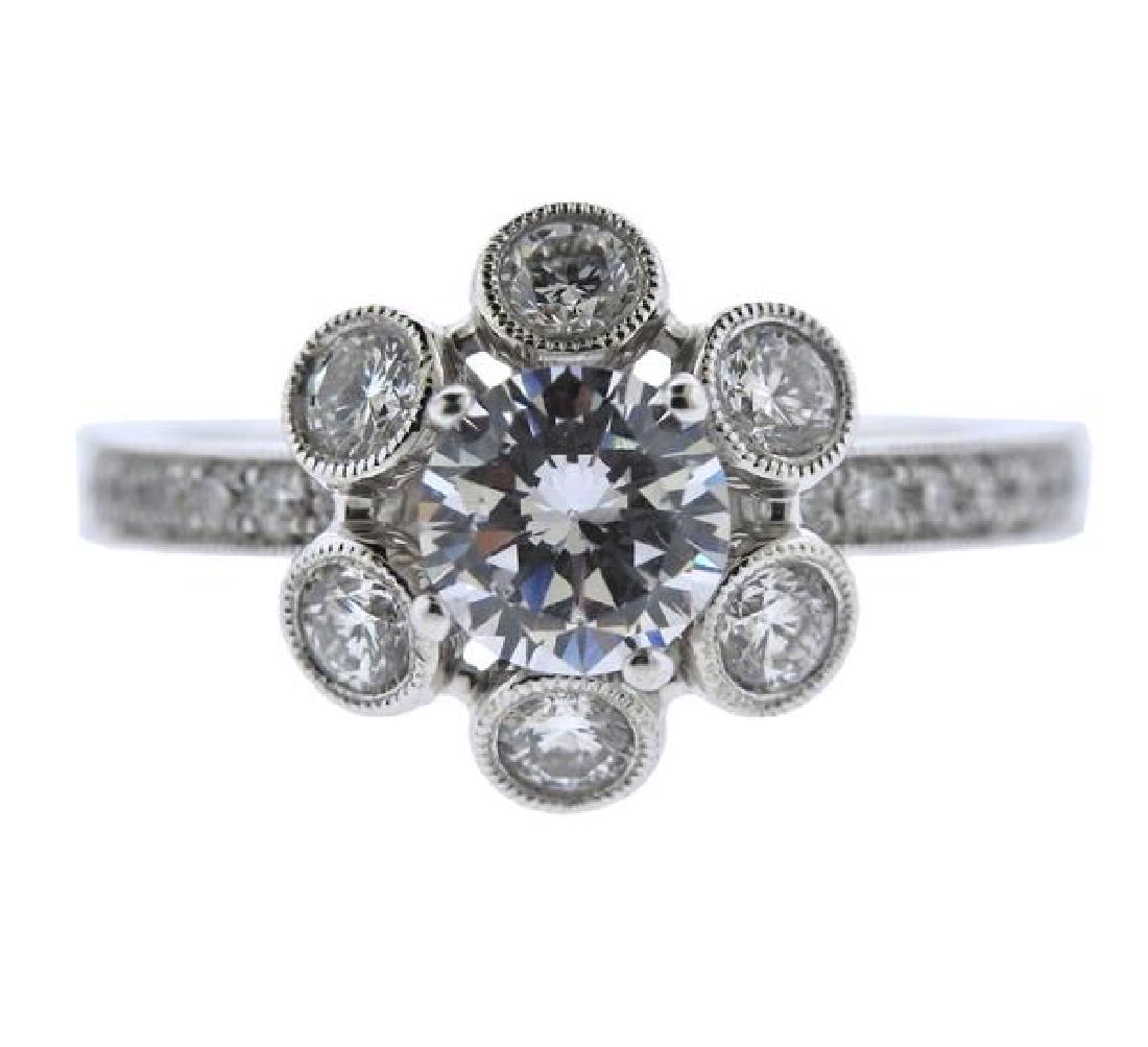 14K Gold Diamond Engagement Ring Mounting (1 of 4)