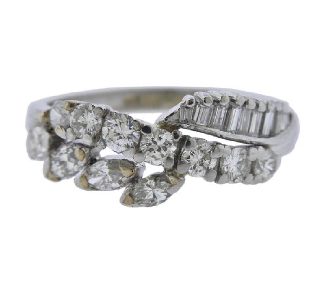 Platinum Diamond Wave Ring (1 of 3)