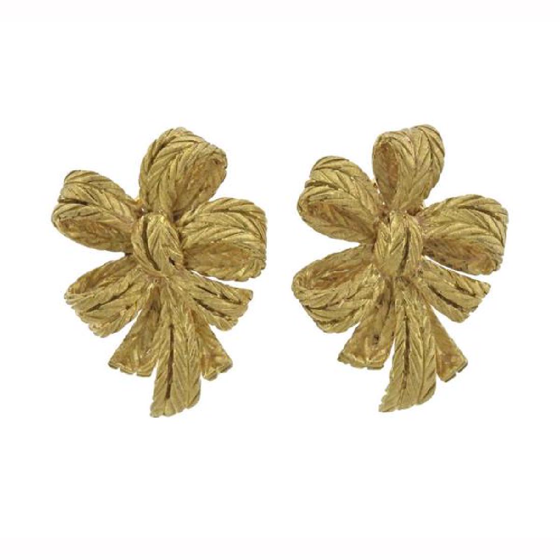 Buccellati 18k Yellow Gold Bow Earrings (1 of 5)