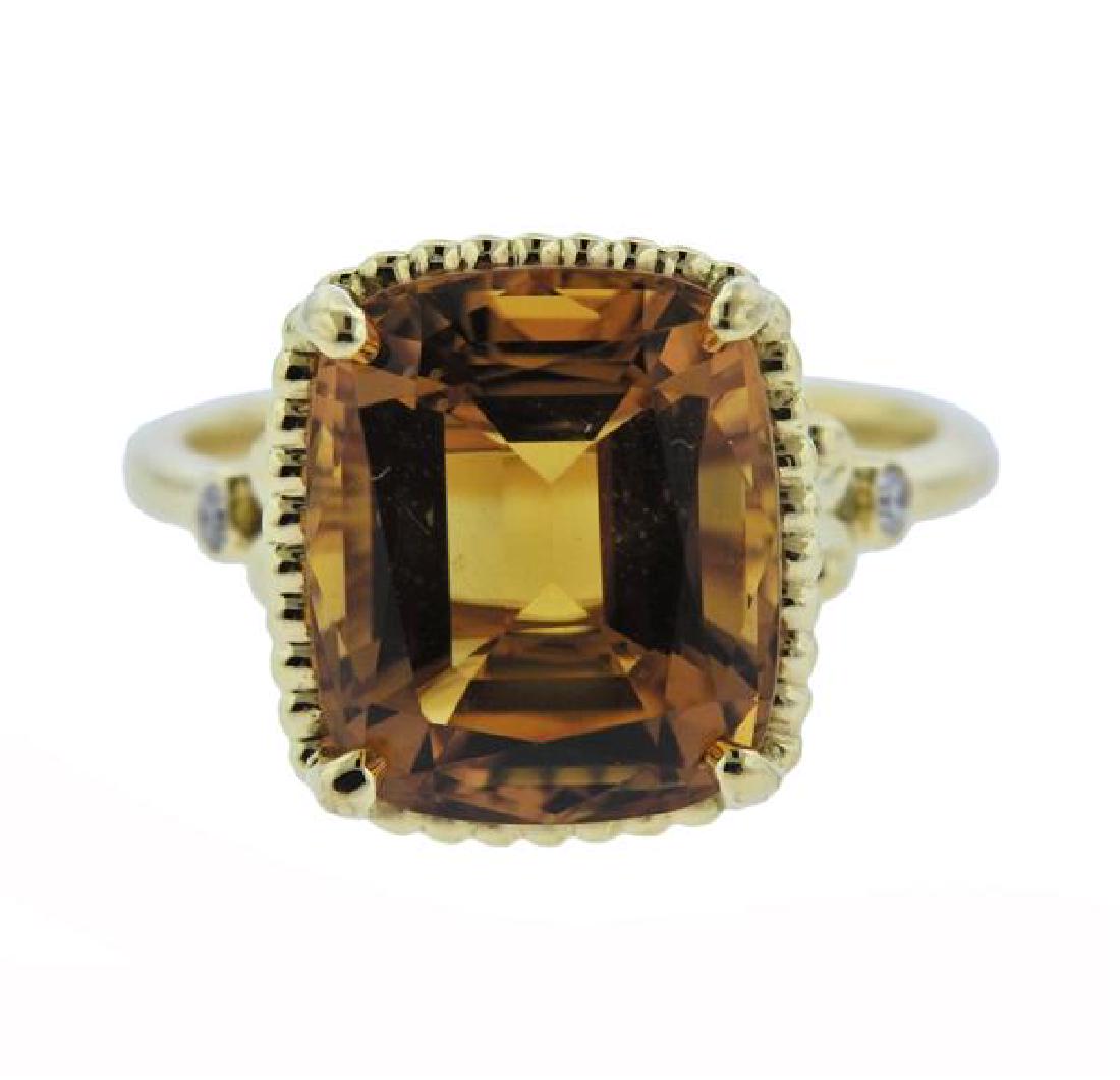 Tiffany & Co Sparklers 18K Gold Diamond Citrine (1 of 4)