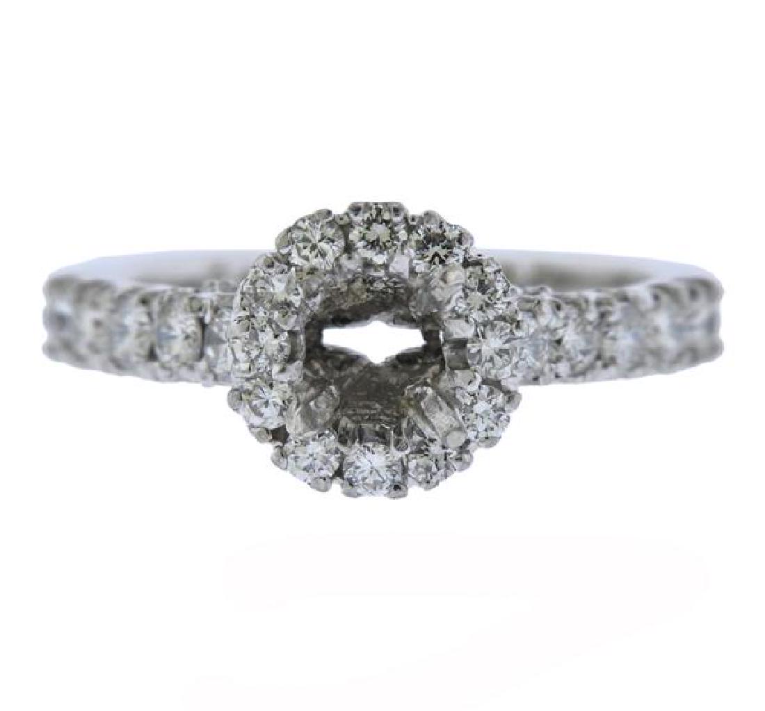 Platinum Diamond Engagement Ring Mounting (1 of 3)
