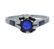 Art Deco 18k Gold Blue Stone Ring