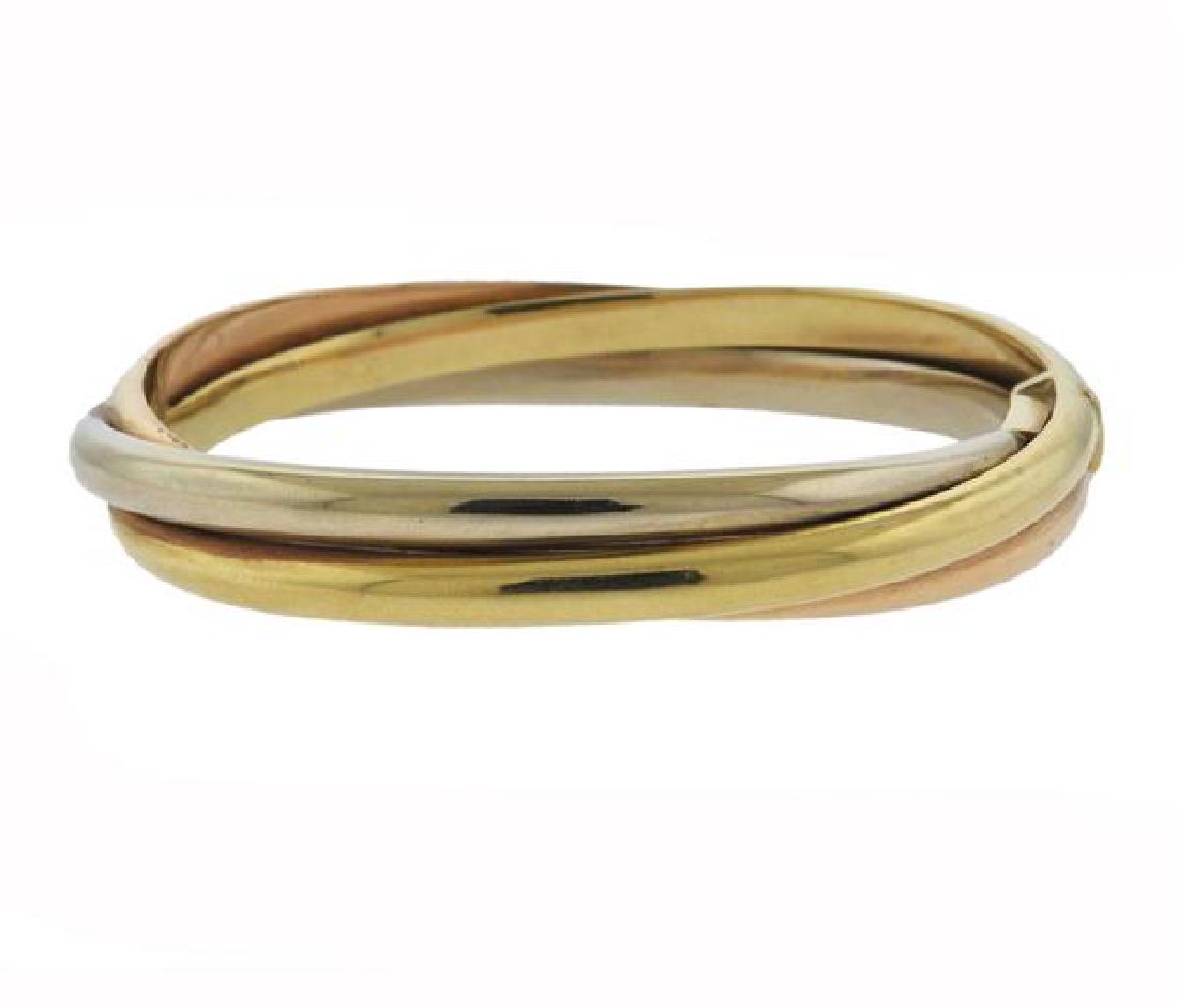 Biffi 18k Tri Color Gold Bangle Bracelet (1 of 4)