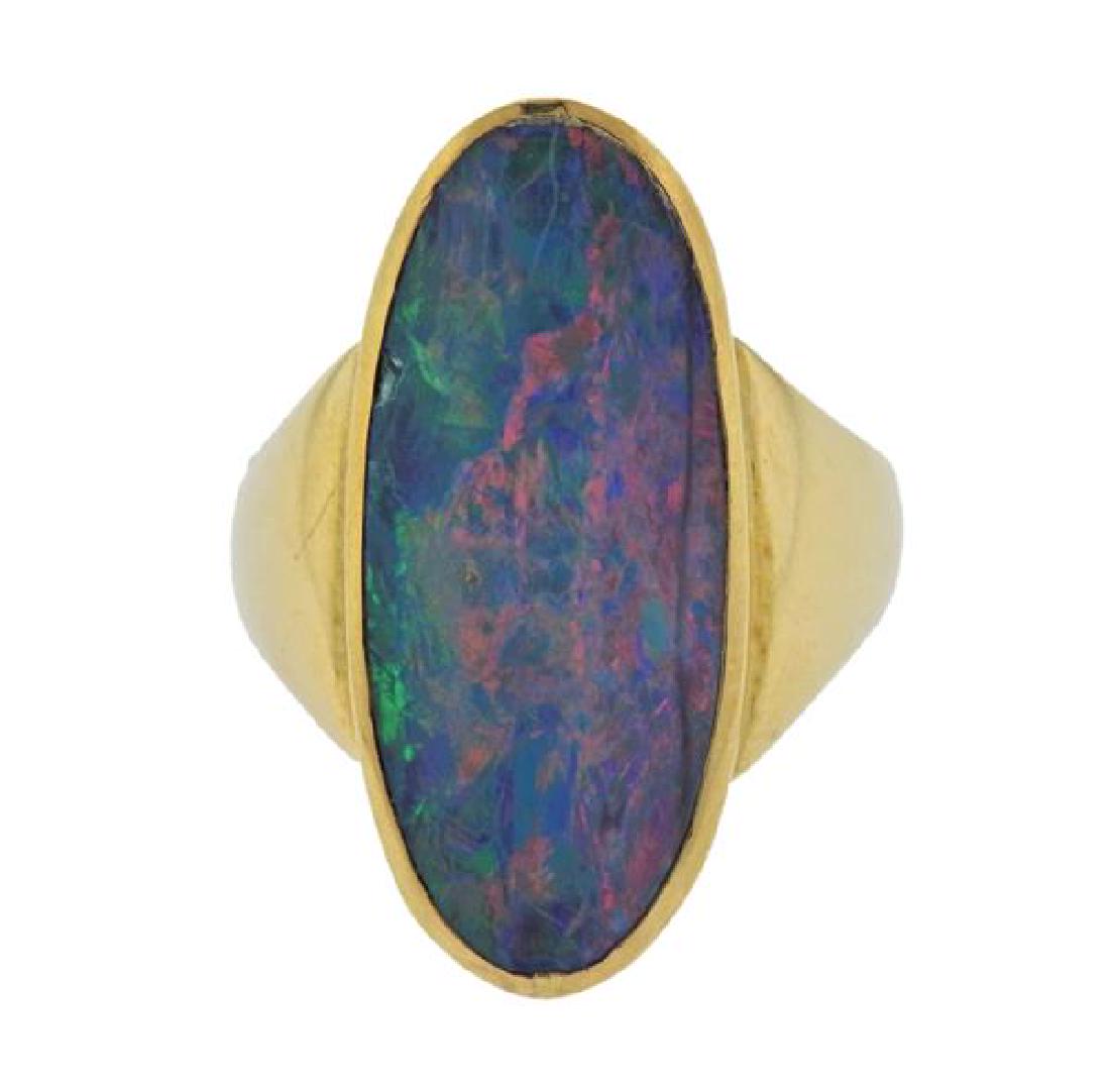 18K Gold Opal Ring (1 of 4)