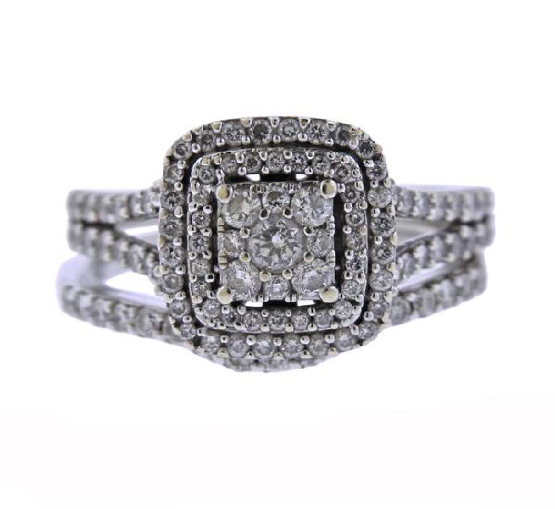 14K Gold Diamond Engagement Wedding Ring Set (1 of 4)