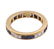18K Gold Diamond Sapphire Eternity Band Ring - 2