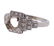 Art Deco 14k Gold Diamond Engagement Ring Setting - 2
