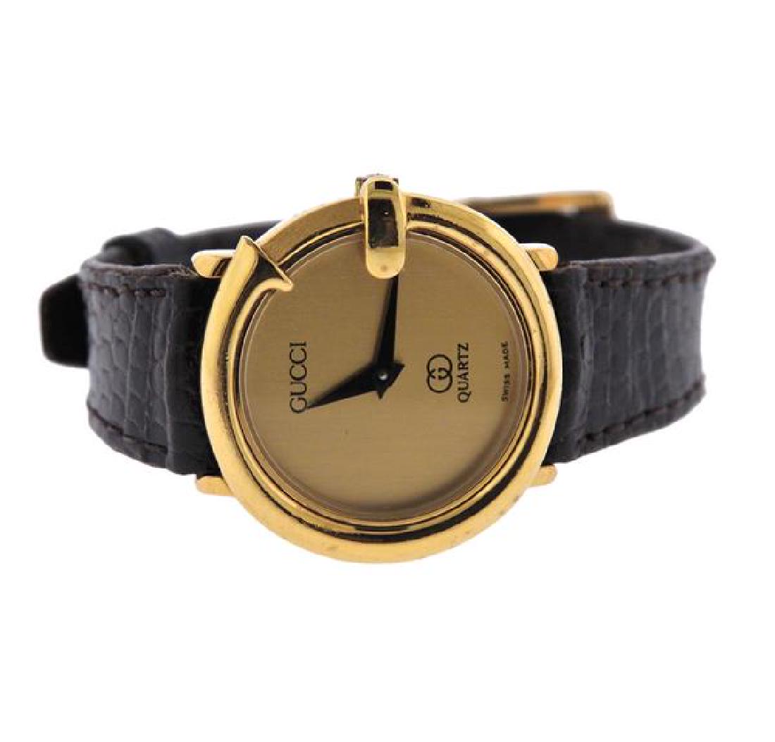 Gucci Guccissima Gold Plated Quartz Lady's Watch (1 of 3)