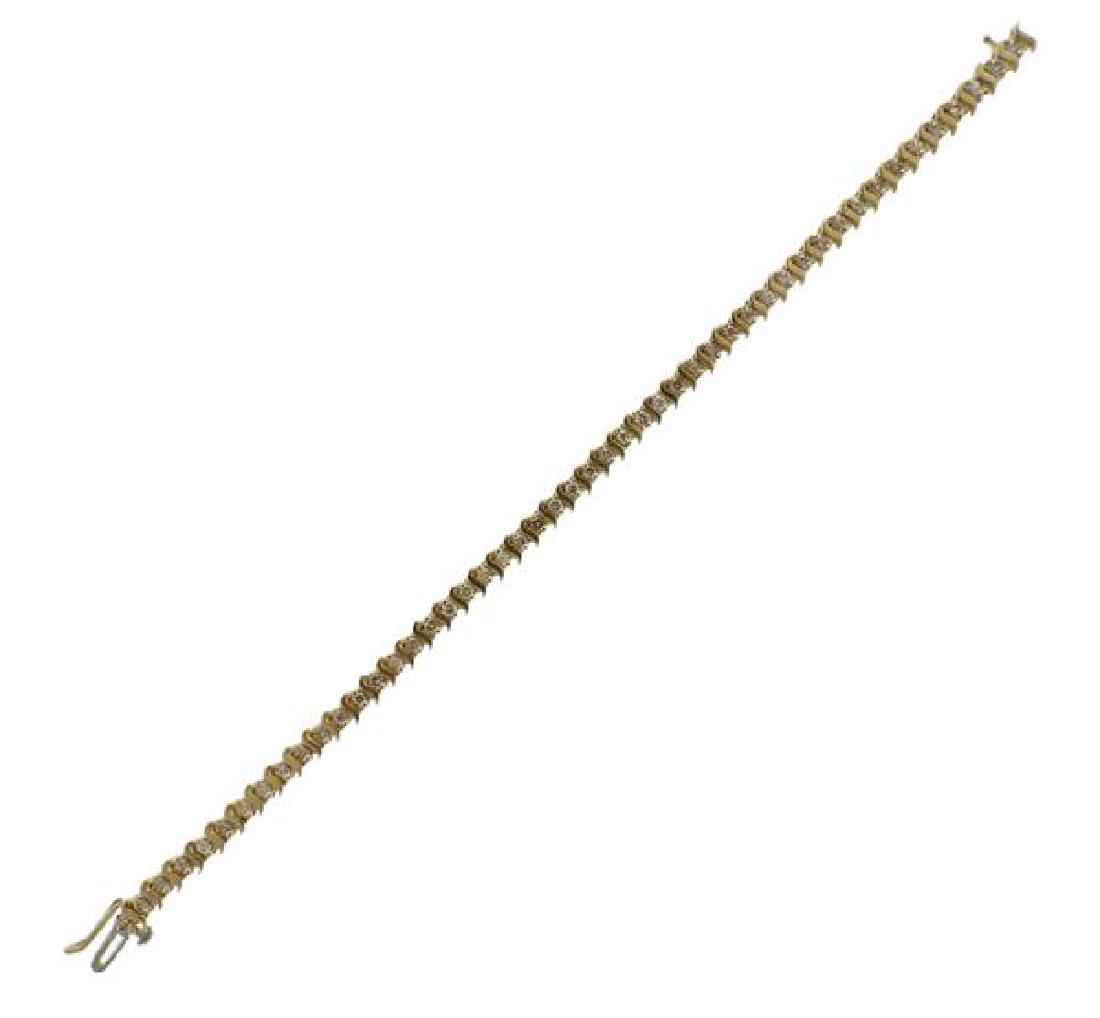 14k Gold Diamond Line Bracelet (1 of 4)