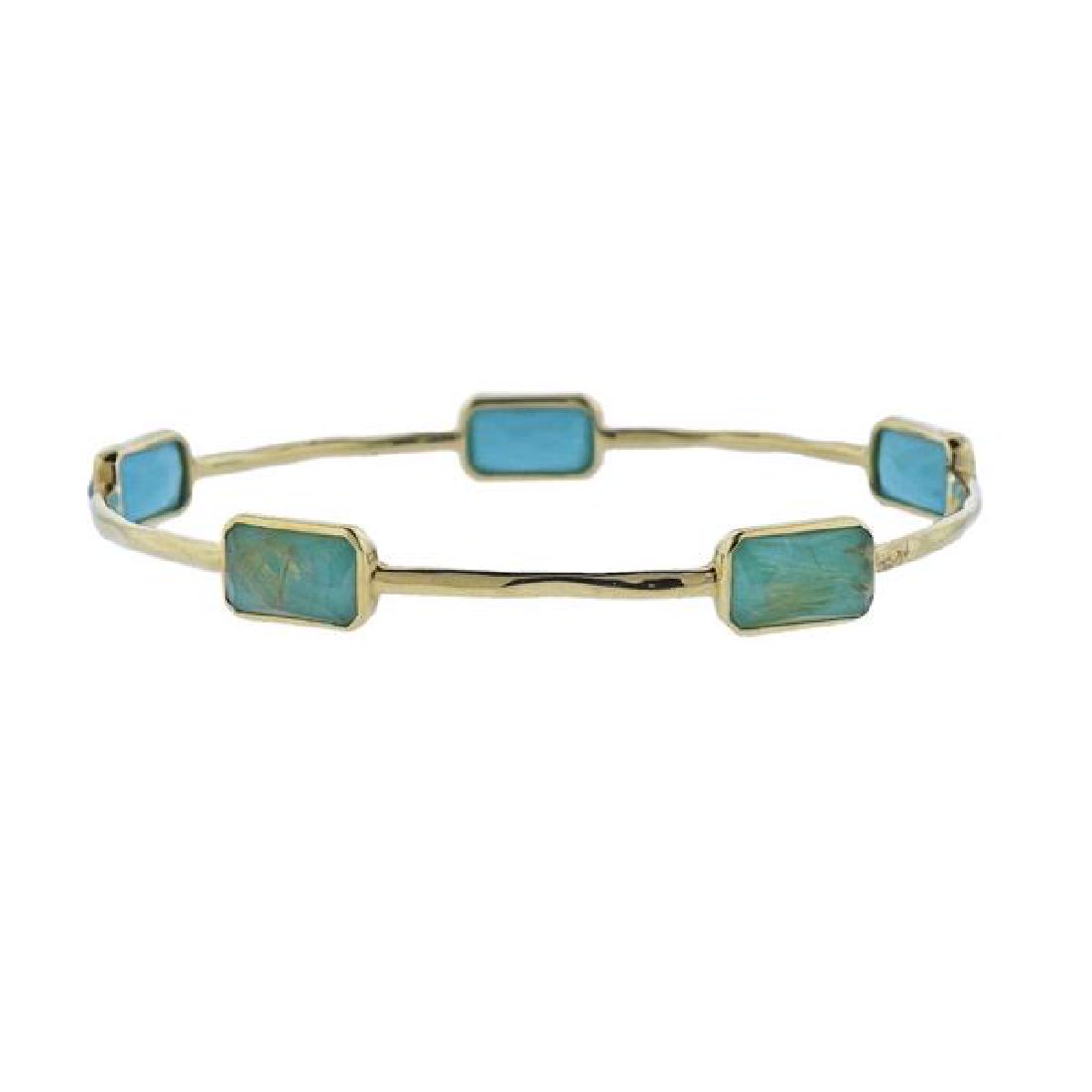 Ippolita Rock Candy Turquoise Quartz  18k Gold Bracelet (1 of 5)