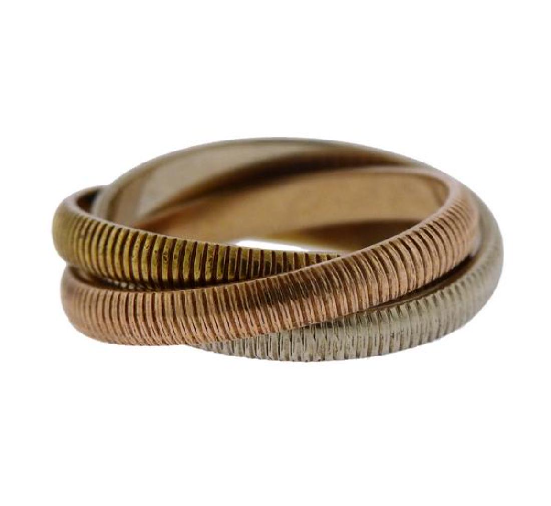 Vintage Cartier Trinity 18k Tri Color Gold Ring (1 of 3)