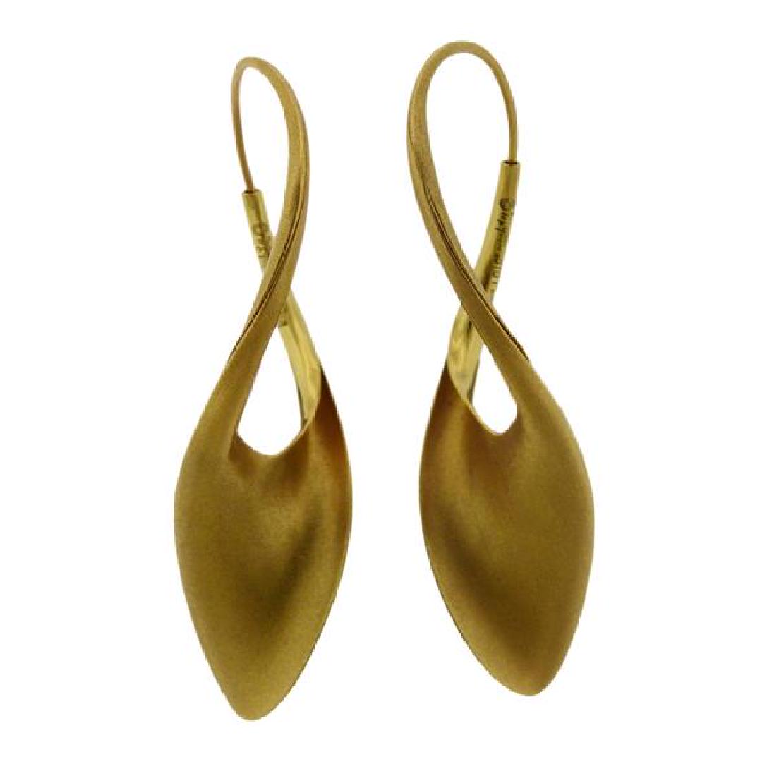 Michael Good 18k Gold Twisted Earrings (1 of 4)