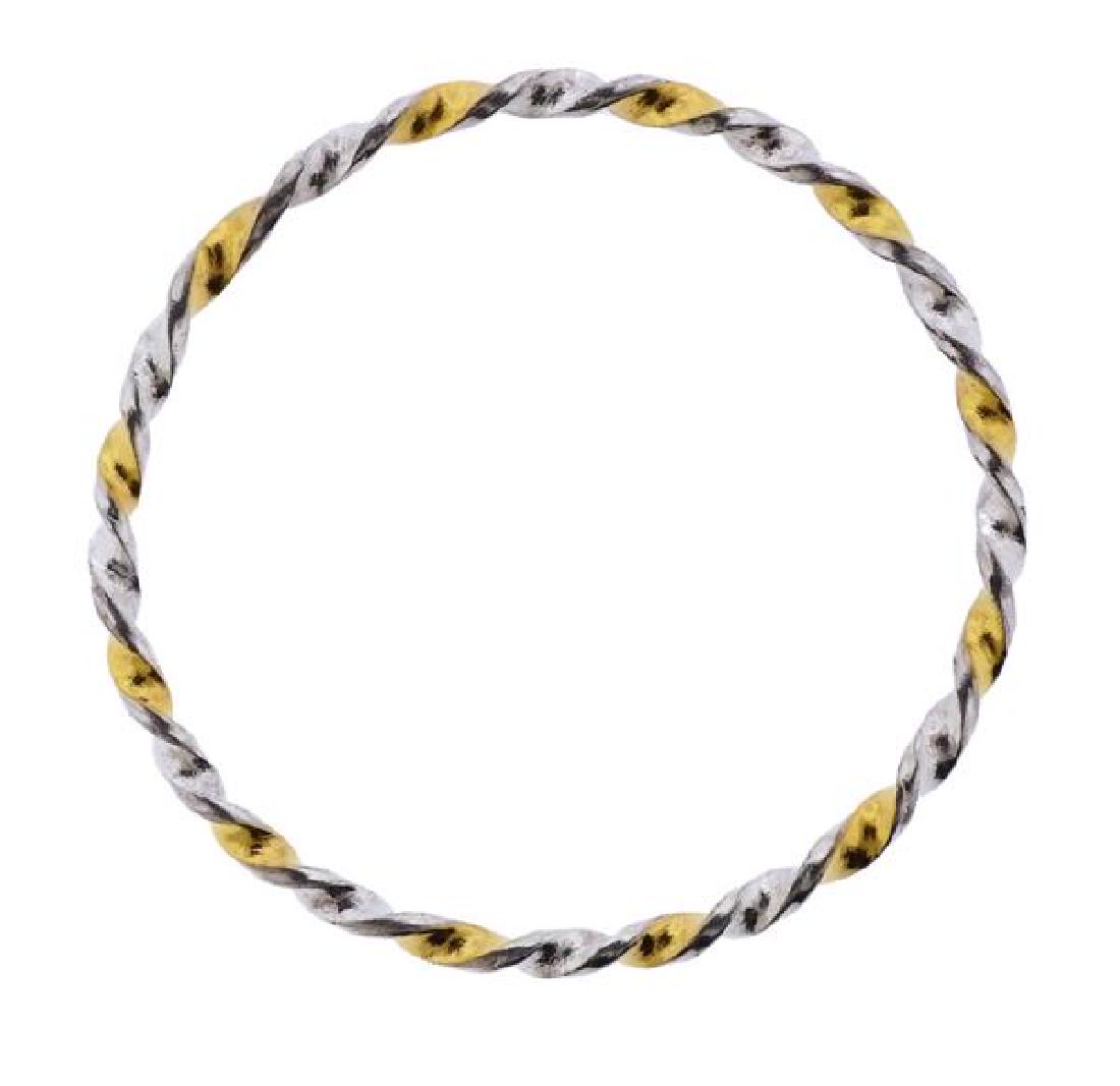 Gurhan Midnight Gold Sterling Twisted Bangle Bracelet (1 of 3)