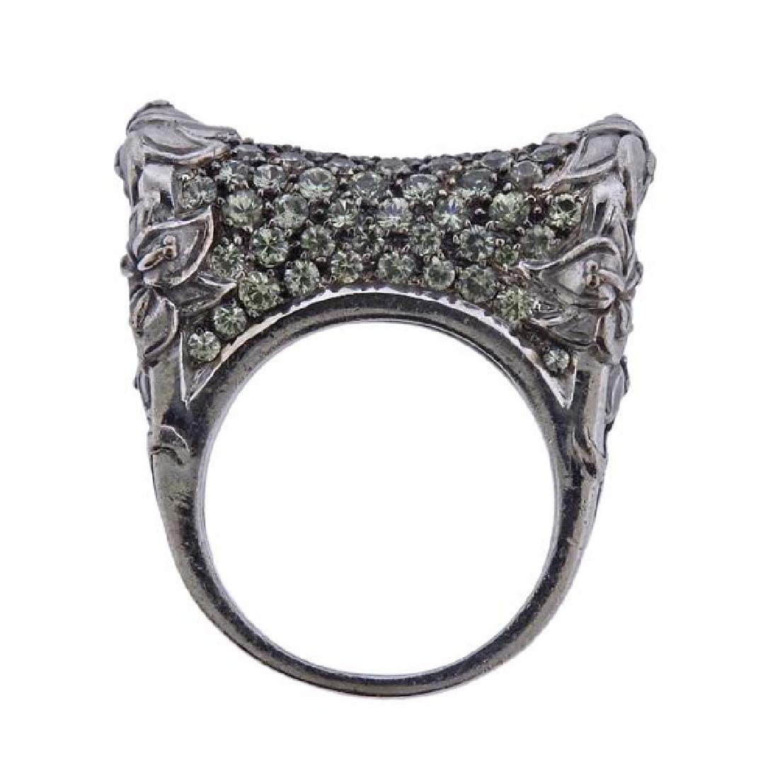 Carrera Y Carrera 18K Gold Green Stone Ring (1 of 5)