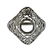 Art Deco Filigree 18K Gold Blue Stone Ring Mounting