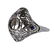 Art Deco Filigree 18K Gold Blue Stone Ring Mounting - 2