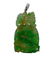 18k Gold Carved Jade Pendant