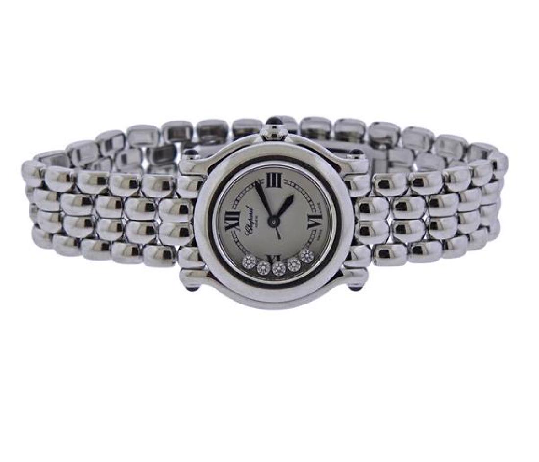 Chopard Happy Sport Steel Diamond Watch 27 8250 (1 of 4)