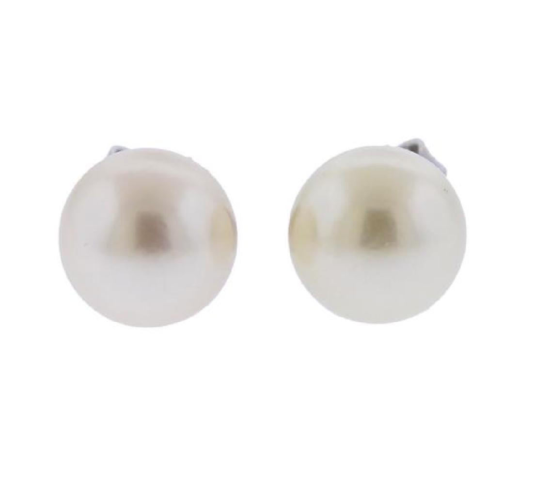 14k Gold Pearl Stud Earrings (1 of 3)
