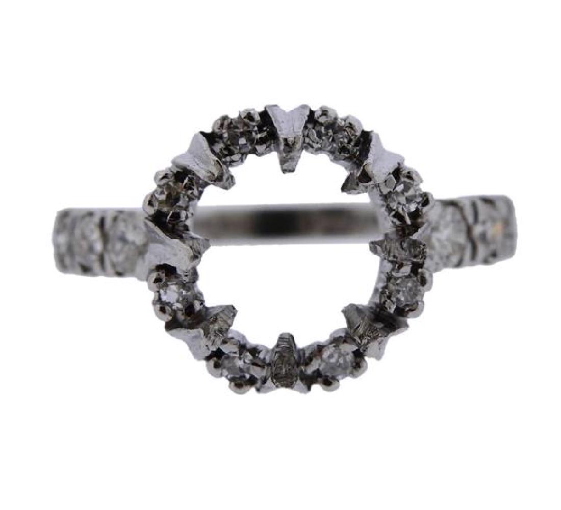 Platinum Diamond Engagement Ring Mounting (1 of 4)