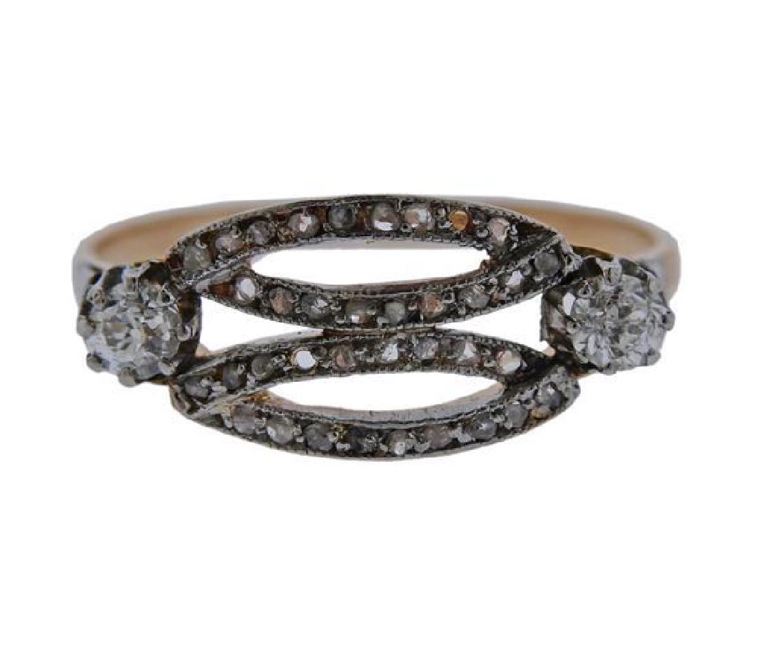 Antique 18K Gold Diamond Ring (1 of 3)