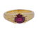 Certified 1.51ct Burma Ruby 18k Gold Ring
