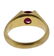 Certified 1.51ct Burma Ruby 18k Gold Ring - 3