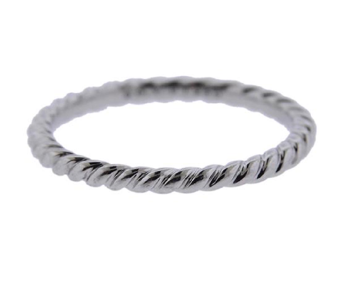David Yurman Unity Cable Platinum Wedding Band Ring (1 of 3)