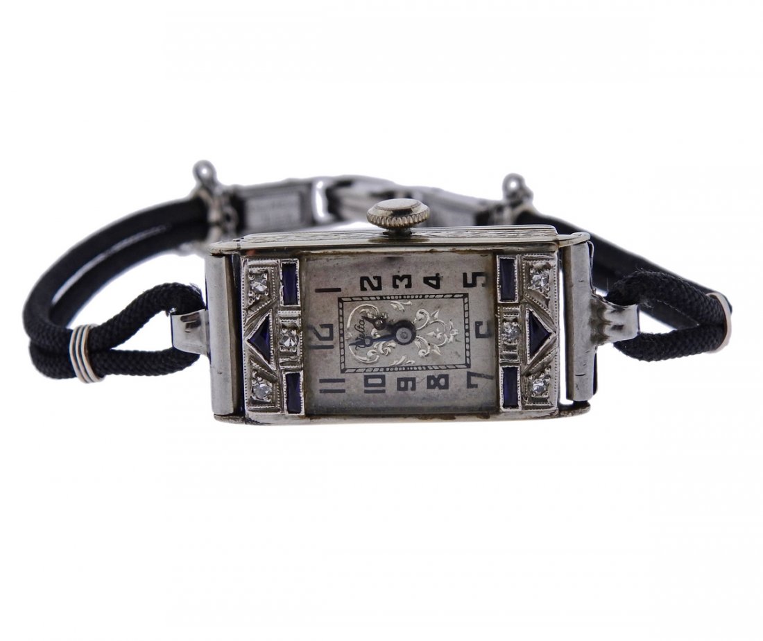 Art Deco 18k Gold Diamond Watch (1 of 3)