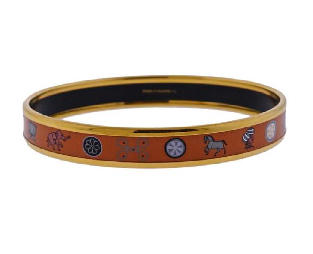 Hermes Enamel Bangle Bracelet (1 of 3)
